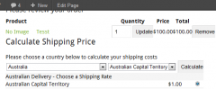 WP E-Commerce Region Based Shipping Australia States screenshot 2