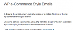 WP e-Commerce Style Email screenshot 1