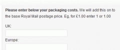 WP E-Commerce UK Royal Mail Shipping Module screenshot 2