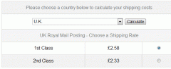 WP E-Commerce UK Royal Mail Shipping Module screenshot 5