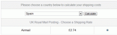 WP E-Commerce UK Royal Mail Shipping Module screenshot 6