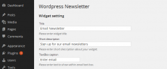 Wordpress Email Newsletter screenshot 2