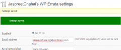 WP Errata screenshot 1