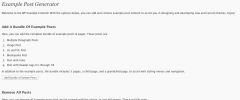 WP Example Content screenshot 1