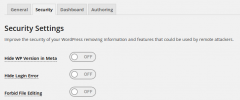WP Extra Settings screenshot 1