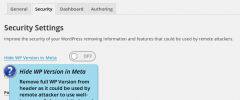 WP Extra Settings screenshot 2