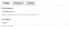 WP Front End Profile screenshot 1