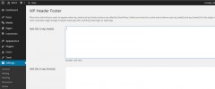 WP Header Footer screenshot 1