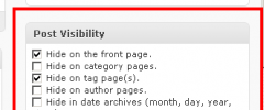 WP Hide Post screenshot 1