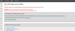 WP Htaccess Editor screenshot 1