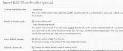 Insert RSS Thumbnails screenshot 2