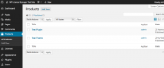 WP License Manager screenshot 1