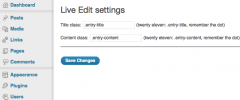 WP Live Edit screenshot 2
