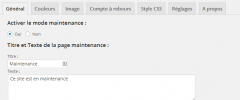WP Maintenance screenshot 1