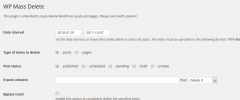 WP Mass Delete screenshot 1