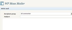 WP Mass Mailer screenshot 1