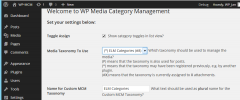 WP Media Category Management screenshot 1