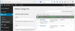 WP Media Category Management screenshot 2