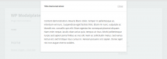 WP Modalplate screenshot 1