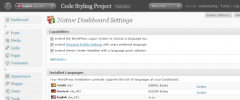 WP Native Dashboard screenshot 6