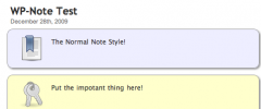 WP-Note screenshot 1