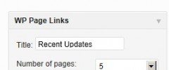 WP Page Links screenshot 1