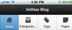 Wordpress PDA & iPhone screenshot 2