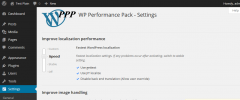 WP Performance Pack screenshot 2