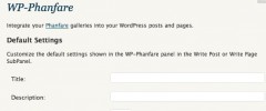 WP-Phanfare screenshot 2