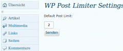 WP Post Limiter screenshot 1