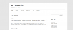 WP Post Revisions screenshot 5