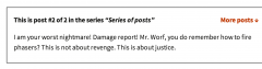 WP Post Series screenshot 1