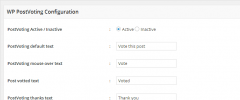 WP PostVoting screenshot 1