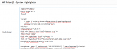 WP PrismJS - Syntax Highlighter screenshot 1