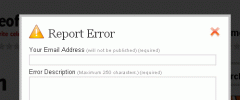 WP Report Error screenshot 1
