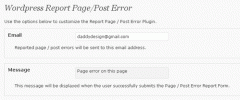 WP Report Error screenshot 2