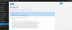 WP Responsive FAQ screenshot 7