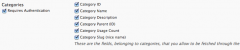 WP RESTful Categories Plugin screenshot 1
