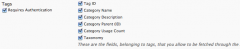 WP RESTful Tags Plugin screenshot 1