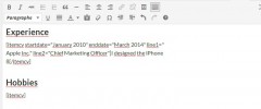 WP Resume Shortcode screenshot 1