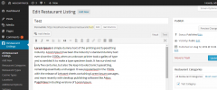 WP Review Restaurant screenshot 1