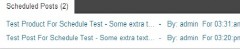 WP Scheduled Posts screenshot 1
