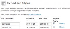 WP Scheduled Styles screenshot 1