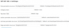 WP SEF Urls screenshot 1
