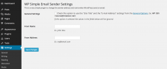 WP Simple Mail Sender screenshot 1