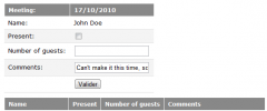 wp-simplemeetingconfirmation screenshot 2