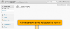 WP-Simplify - Clean up the Control Panel screenshot 1