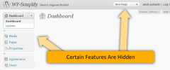 WP-Simplify - Clean up the Control Panel screenshot 2