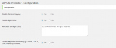 WP Site Protector screenshot 1