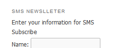 Wordpress SMS screenshot 2